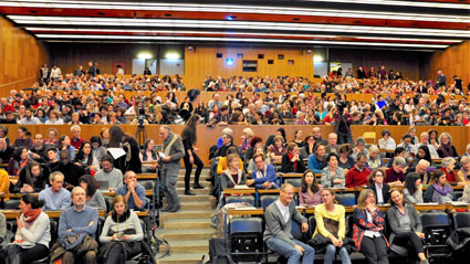 full auditorium at conference